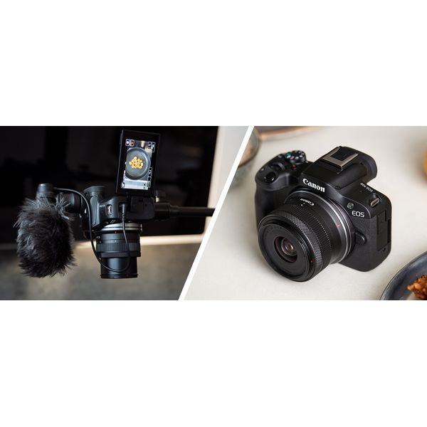 Canon R50 Mirrorless Camera + 18-45mm Lens