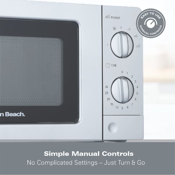 Hamilton Beach 20L, 700W Microwave - Silver