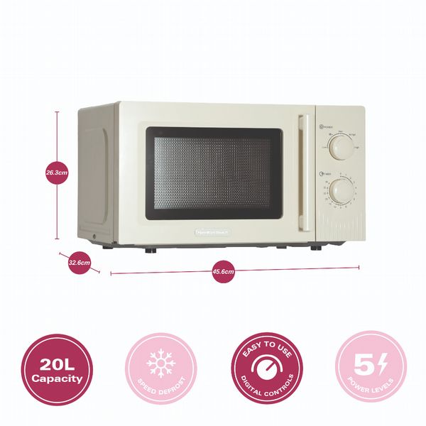 Hamilton Beach Miami 20L Microwave Light Sand