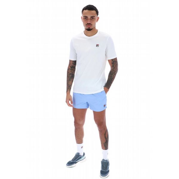 FILA MENS  SUNNY 2 ESSENTIAL TEE WITH NARROW COLLAR RIB-WHT