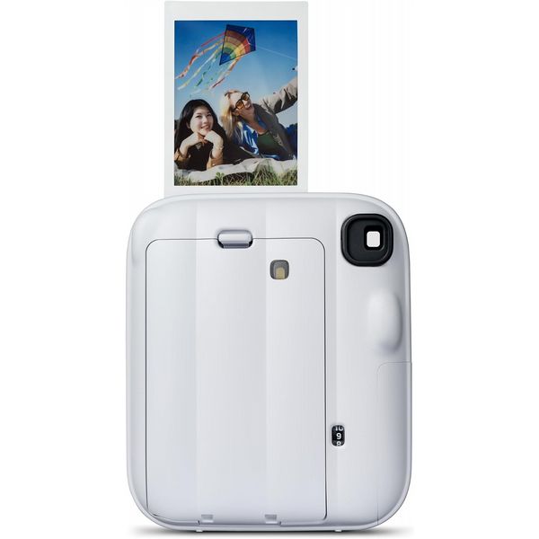 Fujifilm Instax Mini 13 Clay White Instant Camera + 20-Pack Film Bundle (Glossy & Black Edge)