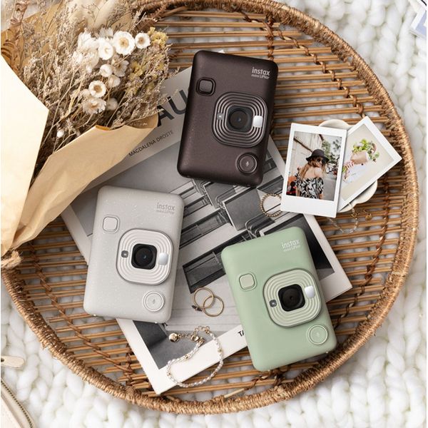 Fuji Instax Mini LiPlay Hybrid Instant Camera Deep Bronze