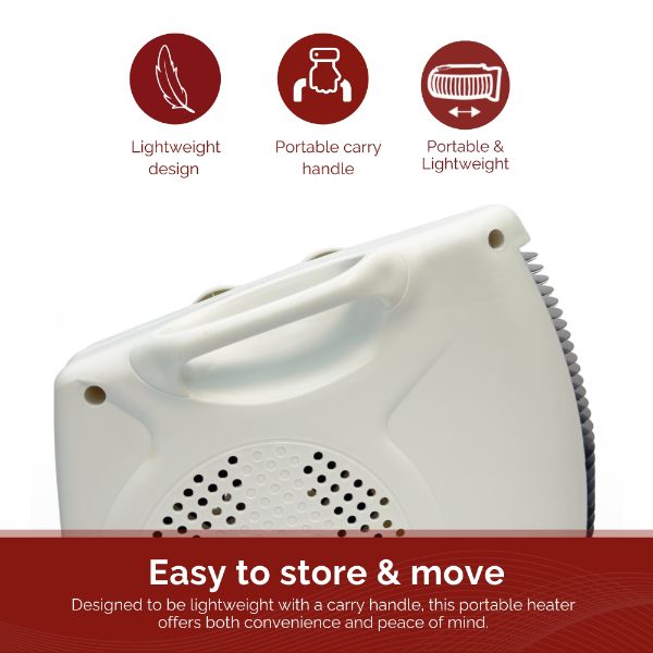 Rediffusion Portable Dual Position Fan Heater