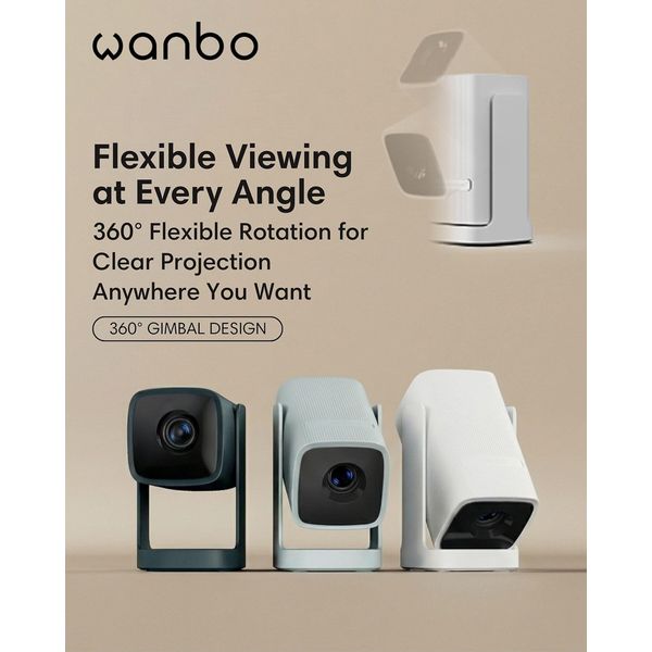 Wanbo Cube 1 - Sky Blue Portable Projector
