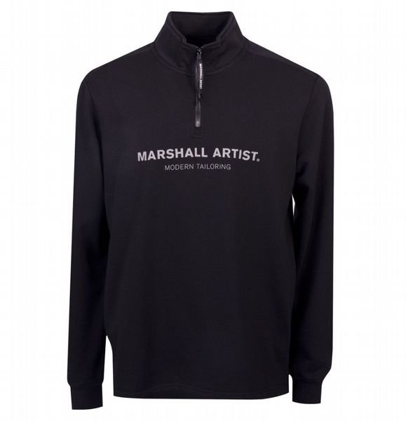 Marshall Artist Microsphere 1/4 Zip Sweater Black