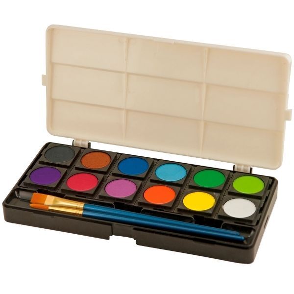 Studio Series Dry Gouache Paint Set (12 Opaque Watercolor Paints)