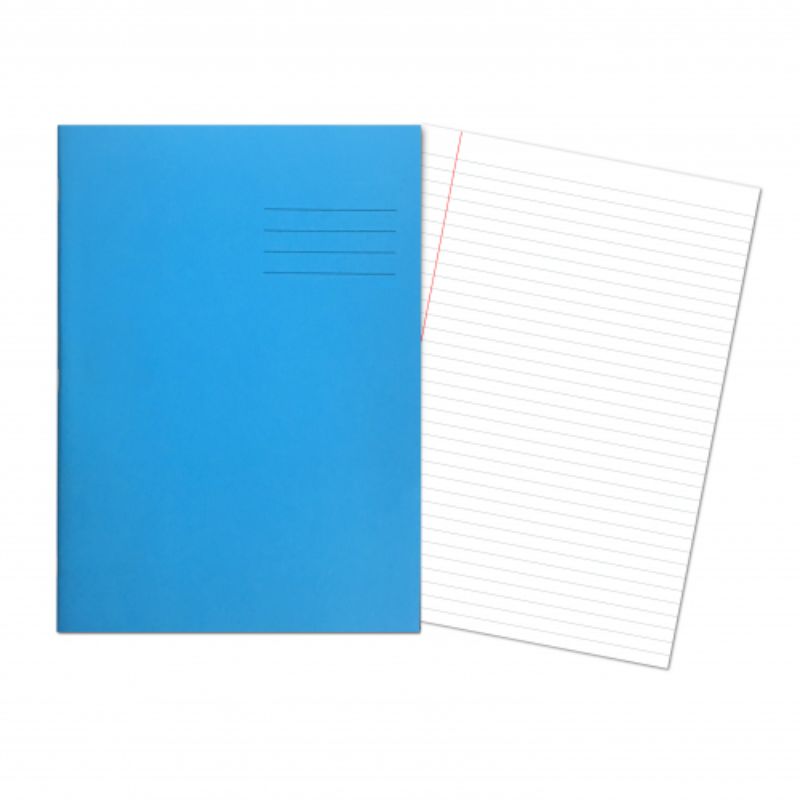 A4 Exercise Jotter Lined (8mm Feint & Margin)
