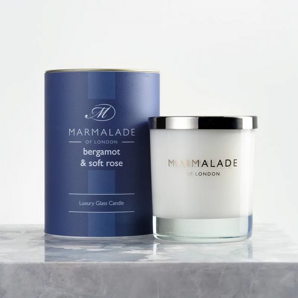 Marmalade Bergamot & Soft Rose Luxury Glass Candle