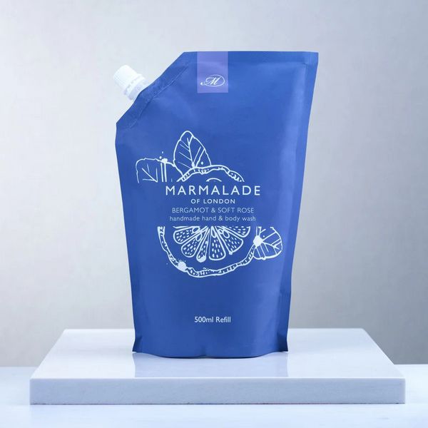 Marmalade Bergamot & Soft Rose Bodywash 500Ml Refill Pouch