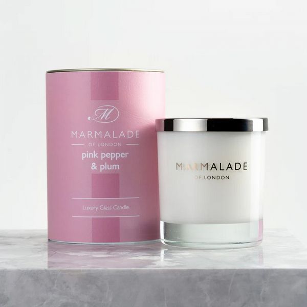 Marmalade Pink Pepper & Plum Luxury Glass Candle