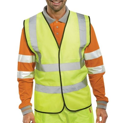 Proforce Class 2 Large Yellow High Visibility Vest HV08YL-L