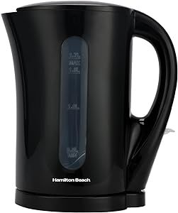 Hamilton Beach Essentials Plastic Kettle Black