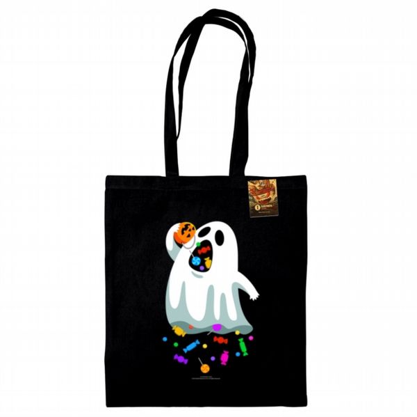 Benjimoji (Hungry Ghost) Black Tote Bag