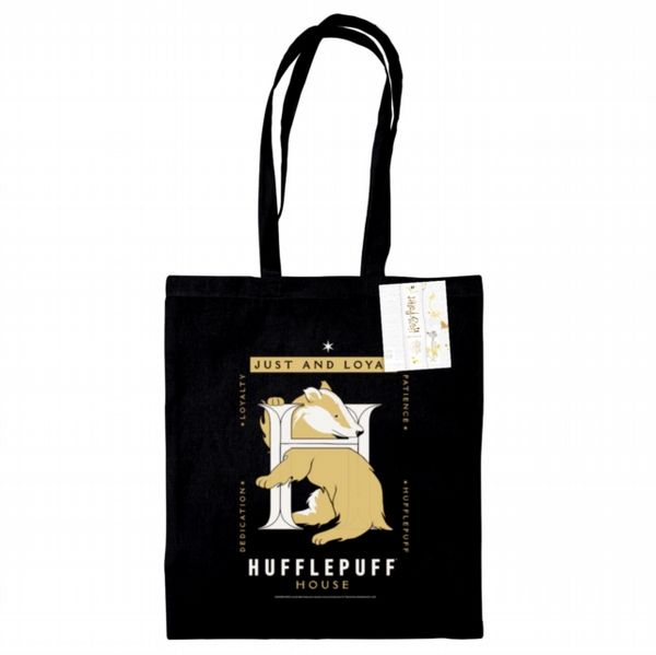 Harry Potter (Hufflepuff) Black Tote Bag