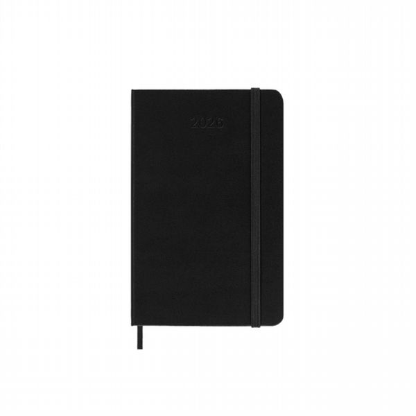Moleskine 2026 12-Month Weekly Horizontal Pocket Hardcover Notebook: Black