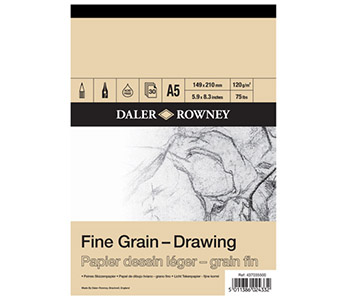 Daler Rowney: 120gsm DR Fine Grain Drawing Cartridge Pad