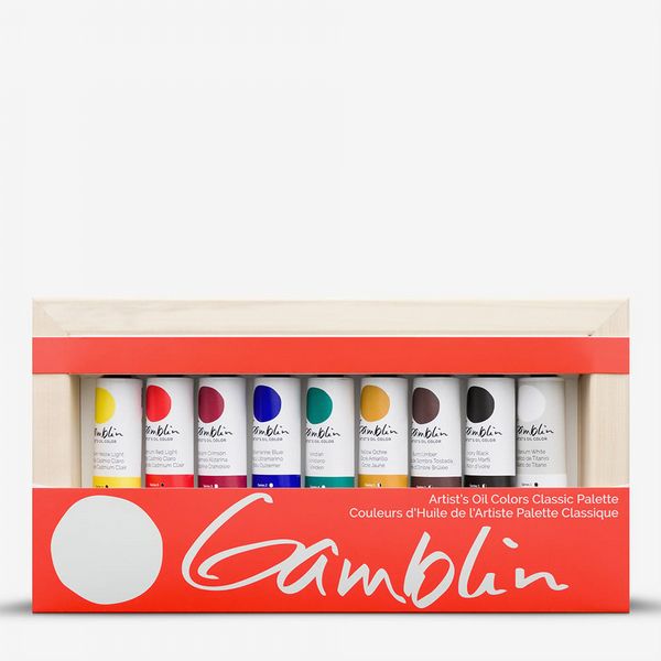 Gamblin : Artist's Oil Paint : 37ml (1oz) : Classic Palette : Set of 9