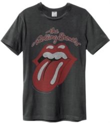 Rolling Stones Vintage Tongue Amplified Vintage Charcoal Medium T Shirt
