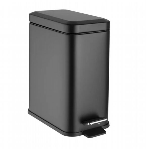 Jantex Slim Pedal Bin Black 5Ltr